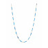  Blue and silver coated chain