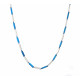  Blue and silver coated chain