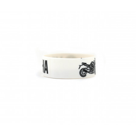 Yamaha bike black and white wrist band