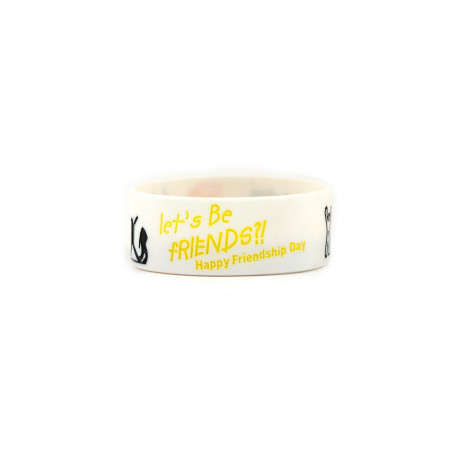 Friendship day wrist band (White colour)