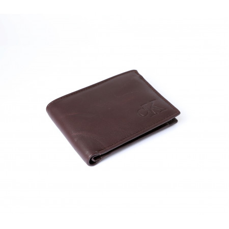 Calvin Klein Leather Wallets - Deep brow
